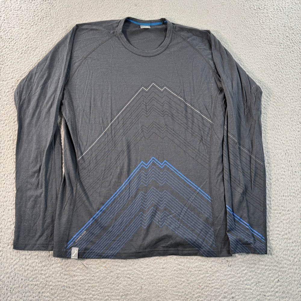 Icebreaker‎ Merino  Bodyfit+ 200 Shirt Men's XL Gray Base Layer New Zeland Wool